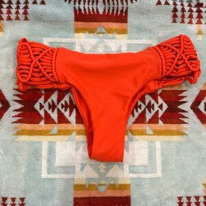 Mikoh Orange Small Bikini Bottoms